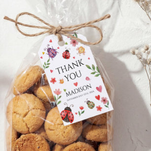 Étiquettes-cadeau Une Baby Shower Petit Insecte d'Amour
