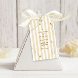 Étiquettes-cadeau Une Baby Shower Un Petit Abeille Jaune