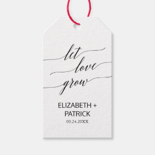 Étiquettes-cadeau Une Calligraphie Noire Élégante Laisser L'Amour Cr
