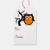 Étiquettes-cadeau Une chouette chouette Brown (Dos)