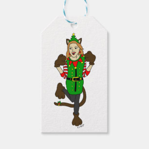 Étiquettes-cadeau une fille de Noël Tags cadeaux