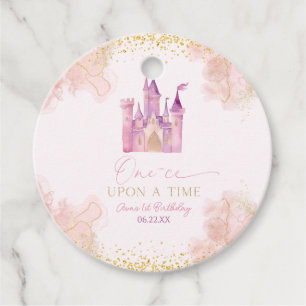 Étiquettes Cadeau Une fois Princesse 1er anniversaire fête