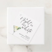 Étiquettes Cadeau Une nuit dans tout Anniversaire Blanc (En situation)