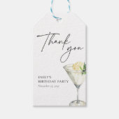 Étiquettes-cadeau Une nuit dans tout Anniversaire Blanc (Devant)