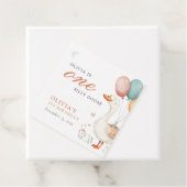 Étiquettes Cadeau Une oie sotte 1ère fête d'anniversaire (En situation)