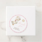 Étiquettes Cadeau UNE Oie Sotte, Gingham Rose, Rétro (En situation)