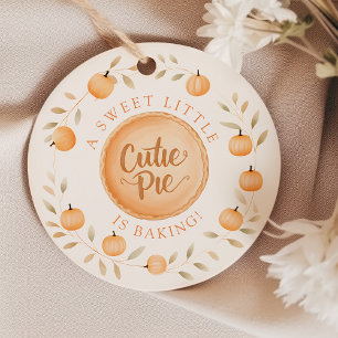 Étiquettes Cadeau Une Petite Cutie Pie Baby shower
