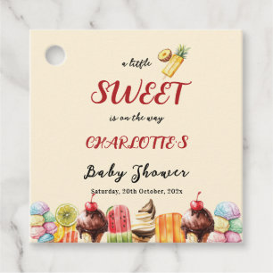 Étiquettes Cadeau Une petite douceur est en route Fête bébé glace