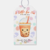 Étiquettes-cadeau Une petite fête de bubble tea Cu-Tea pour bébé (Dos)