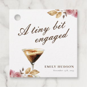 Étiquettes Cadeau Une Petite Fête des mariées Espresso Martini