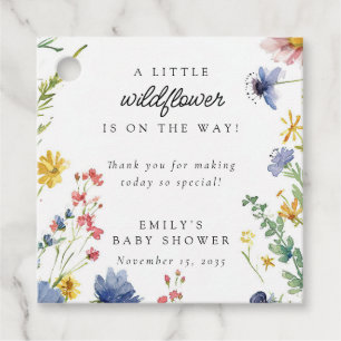 Étiquettes Cadeau Une petite fille Wildflower