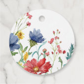 Étiquettes Cadeau Une petite fille Wildflower (Dos)