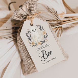 Étiquettes-cadeau Une petite Halloween de fantôme de bébé remercieme