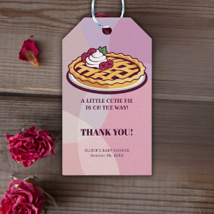 Étiquettes-cadeau Une petite tarte mignonne Baby Shower minimaliste