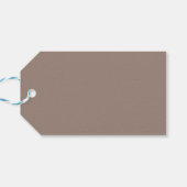 Étiquettes-cadeau Une représentation artistique de couleur marron, q (Dos Horizontal)