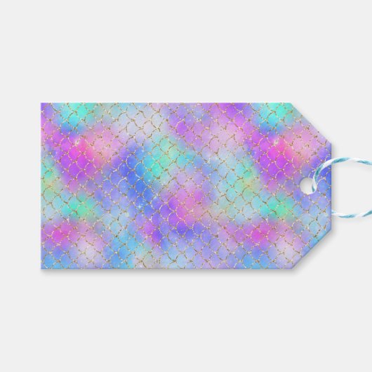 Étiquettes-cadeau Une série de sirènes Galaxy Design 10 (Devant (Horizontal))