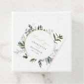 Étiquettes Cadeau Une verdure élégante | Mariage or Merci (En situation)