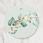 Étiquettes Cadeau Une verdure succulente Un Merci Mariage moderne (Dos)