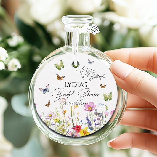 Étiquettes Cadeau Une vie de papillons Fête de mariage champêtre