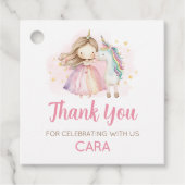 Étiquettes Cadeau Unicorn Magical Day Birthday Party (Devant)
