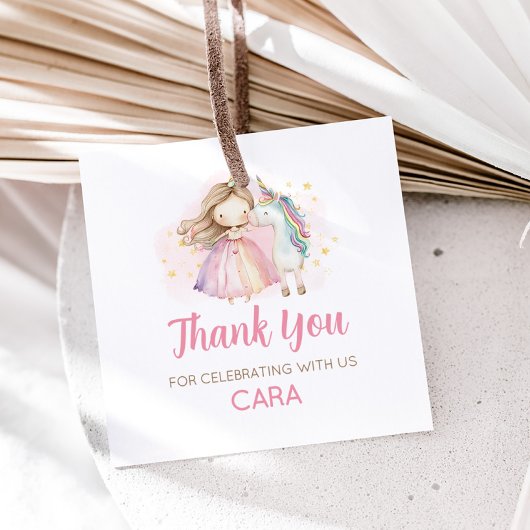 Étiquettes Cadeau Unicorn Magical Day Birthday Party