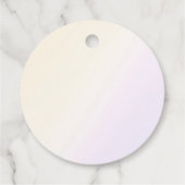 Étiquettes Cadeau Unicorn Pastel Magique Arc-en-ciel Anniversaire (Dos)