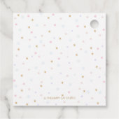 Étiquettes Cadeau Unicorne 1er anniversaire Merci cadeau (Dos)