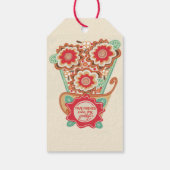 Étiquettes-cadeau Unique FloralDesign Style (Dos)