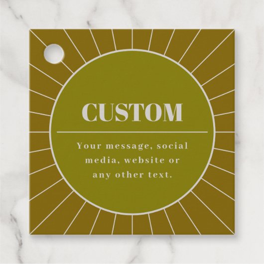 Étiquettes Cadeau Unique Modèle de conception modifiable inspiré par (Devant)