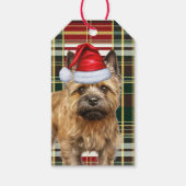 Étiquettes-cadeau Vacances avec Cairn Terrier Chien Noël (Devant)
