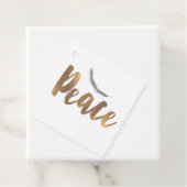 Étiquettes Cadeau Vacances botaniques Direction de la Paix Pine Rust (En situation)