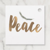 Étiquettes Cadeau Vacances botaniques Direction de la Paix Pine Rust (Dos)