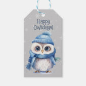 Étiquettes-cadeau Vacances Cute Owl (Devant)