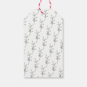 Étiquettes-cadeau Vacances de Noël Arbre à Pins d'Eau (Dos)