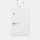 Étiquettes-cadeau Vacances de Noël Gold Reindee (Dos)