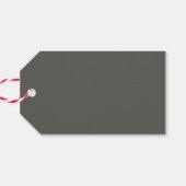 Étiquettes-cadeau Vacances de Noël vertes (Dos Horizontal)