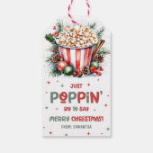 Étiquettes-cadeau Vacances du Popcorn Appréciation Joyeux Noël (Dos)