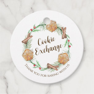 Étiquettes Cadeau Vacances échange de cookies