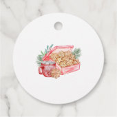 Étiquettes Cadeau Vacances échange de cookies (Dos)