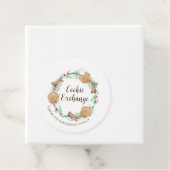 Étiquettes Cadeau Vacances échange de cookies (En situation)