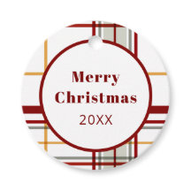 Vacances modernes Rouge Vert Or Plat