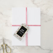 Étiquettes-cadeau Vacances Motif de Noël moche (Avec de la ficelle)