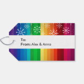 Étiquettes-cadeau Vacances Rainbow (Dos (Horizontal))