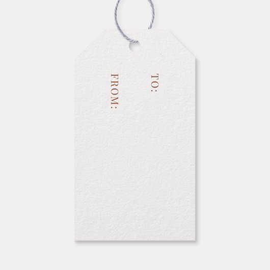 Étiquettes-cadeau Vacances rustiques (Dos)