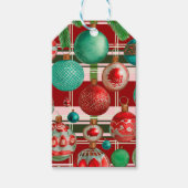 Étiquettes-cadeau Vacances traditionnelles Red Green Plat (Devant)