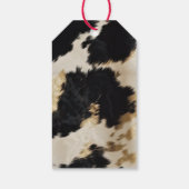 Étiquettes-cadeau Vache blanche noire (Dos)