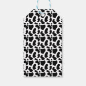 Étiquettes-cadeau Vache florale avec vache Imprimer Anniversaire Fav (Dos)