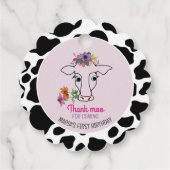Étiquettes Cadeau Vache sacrée merci (Dos)