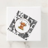 Étiquettes Cadeau Vache sainte Nous avons un bébé (En situation)