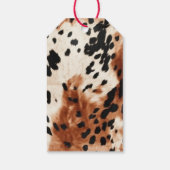 Étiquettes-cadeau Vachette animale à la crème Brown (Dos)